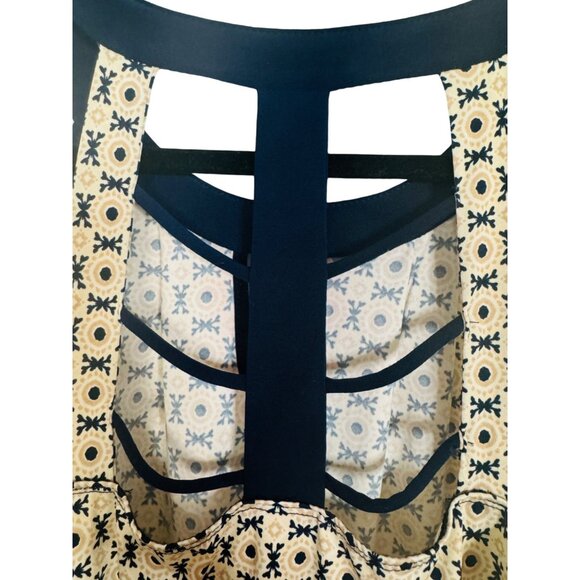 2/$25 Per Seption Concept Medium Geometric Print Sleeveless Dress Lightweight - Picture 5 of 12